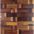 Panel de pared desigual del material de la decoración interior del mosaico de madera del barco viejo
